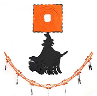 3D Гірлянда з підвіскою Відьма ABC Гелловін