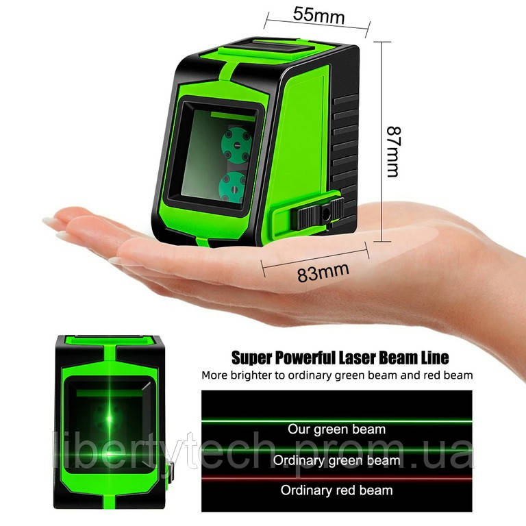 Лазерный уровень зеленый луч 2 линии PAOWAFOL D200559 Тип 1 - фото 8 - id-p1478767065