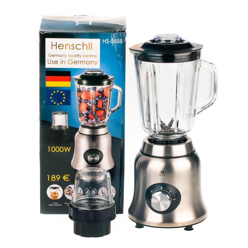 Блендер кухонний з чашею Henschll HS-5555 1000 Вт