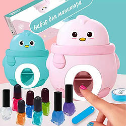 Дитячий набір для манікюру для дівчаток із принтером штампом для нігтів Nail Beauty