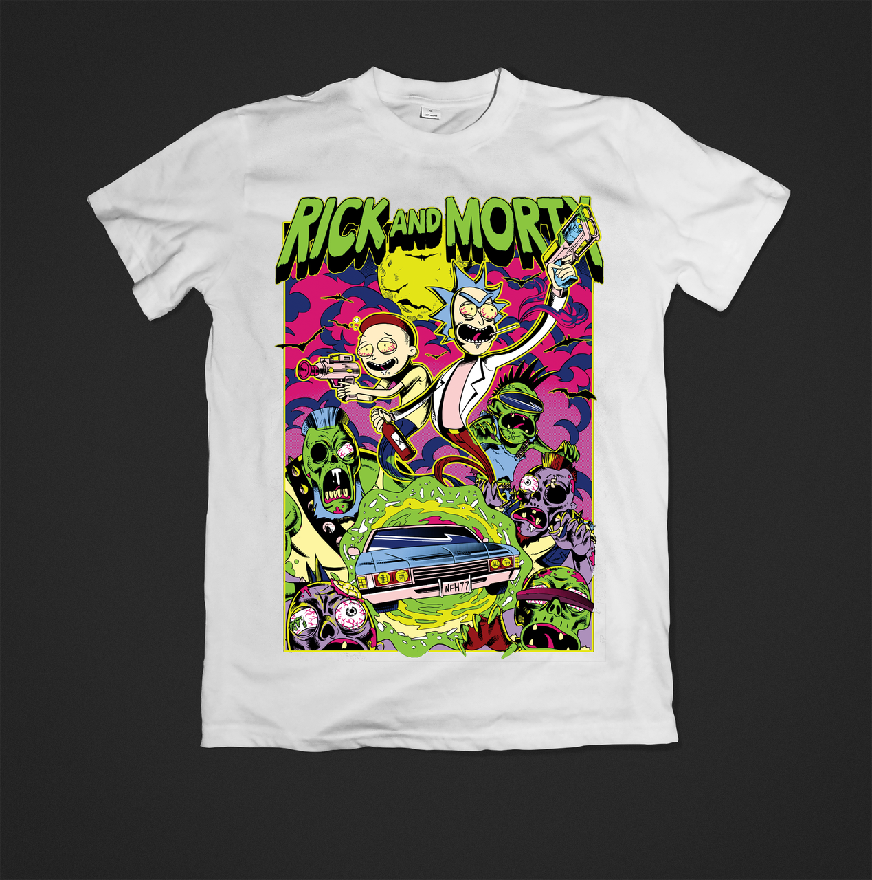 Футболка жіноча з принтом Рік і Морті, фото 1