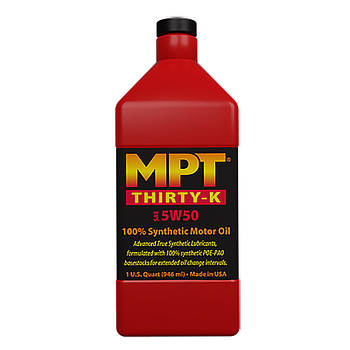 MPT ® 5W-50 Thirty-K 100% Full Synthetic Motor Oil