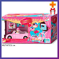 Игрушечный кабриолет для куклы QL055-2 свадебный лимузин с куклой