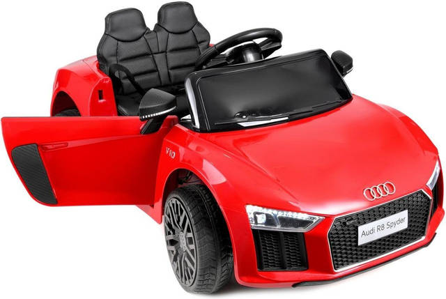 Дитячий електромобіль AUDI HL-1818 червоний (колеса EVA) (42300138) (ліцензійний), фото 2