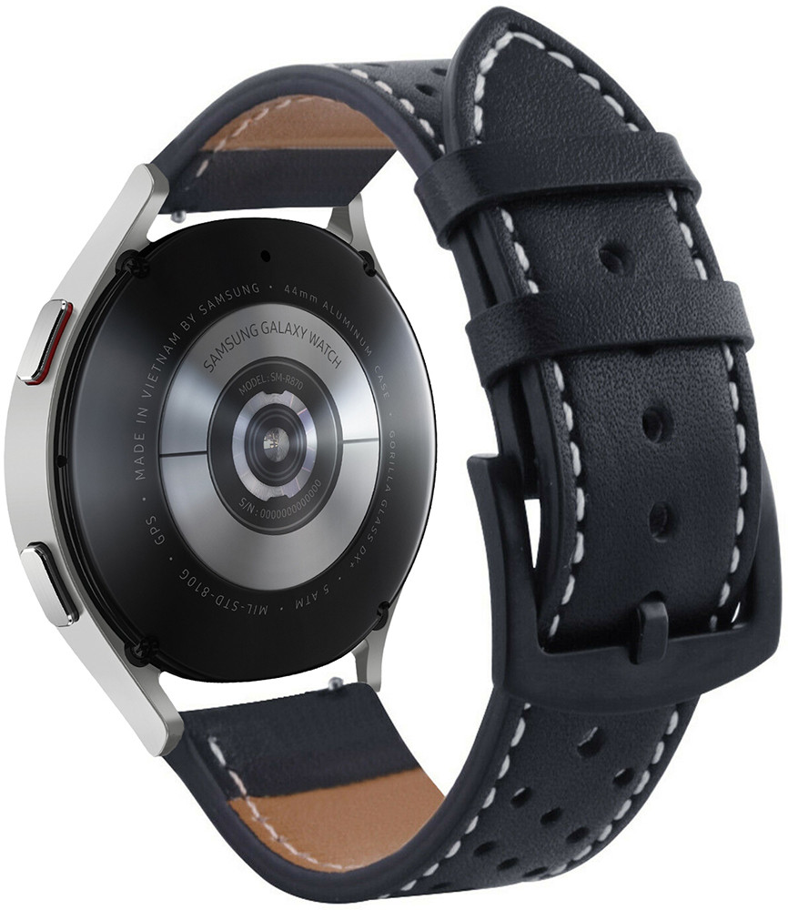 Кожаный ремешок Classico для Galaxy Watch 4 Classic 42mm (Cамсунг ...