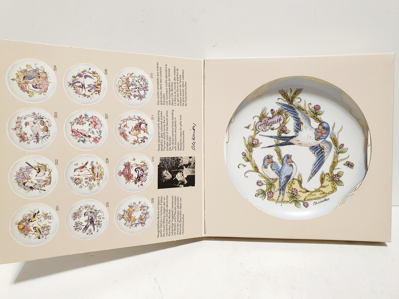 Колекційна, Порцелянова тарілка Hutschenreuther Germany/Motiv 201- Январ, фото 1