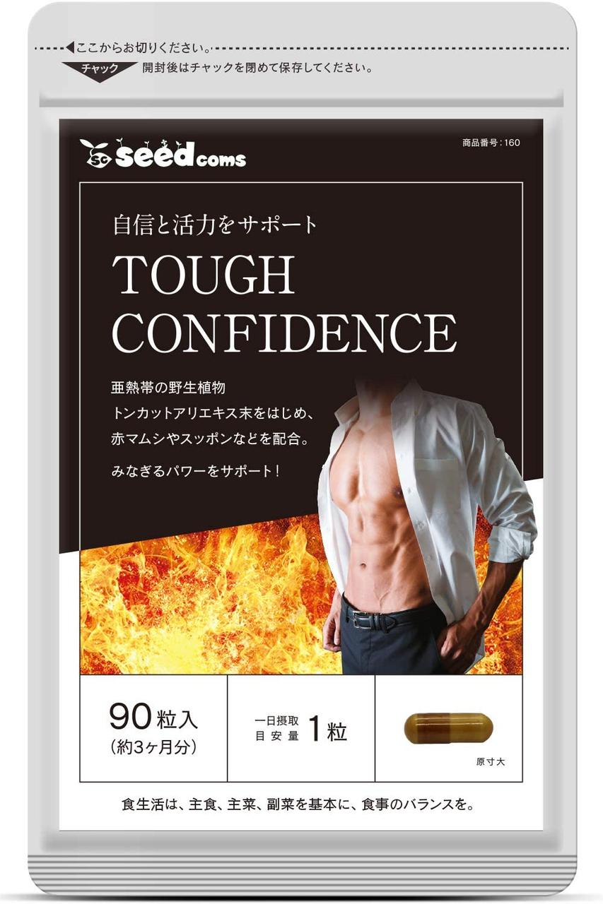Seedcoms Tough Confidence Японський комплекс для чоловічої сили та здоров'я, 90 капсул на 90 днів прийому. До 05/2027
