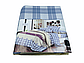 Сімейний комплект (Ранфорс) | Комплект постільної білизни з двома підковдрами "Клітинки і смуги", фото 5