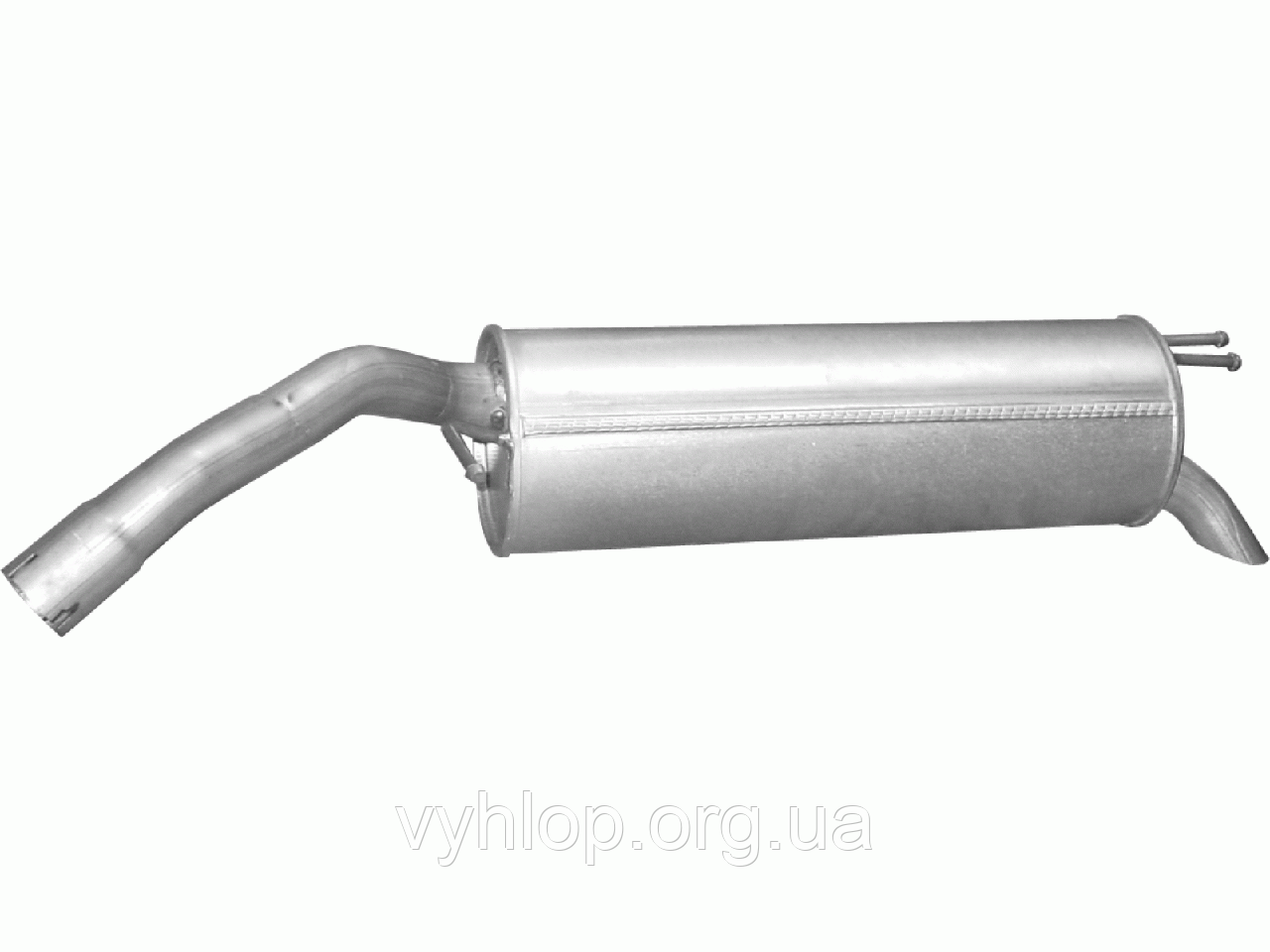 Глушник Фіат Браво 2 (Fiat Bravo II)/Stilo 1.4/1.6/1.9 D 01- (07.81) Польща Polmostrow алюминизированный
