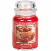 Аромасвеча Village Candle Свежая клубника (время горения до 170 ч)