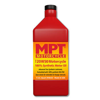 MPT ® 20W-50 Motorcycle 100% Full Synthetic Motor Oil 3.785 л