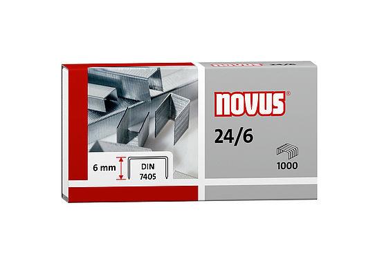 Канцелярські скоби для степлера 24/6 (1000 шт.) NOVUS Німеччина