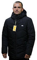 Чорна чоловіча куртка – ідеальний варіант для холодного сезону, фото 1