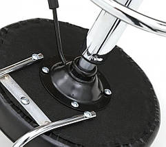 Крісло табурет на колесах зі спинкою кругле Bari, фото 5