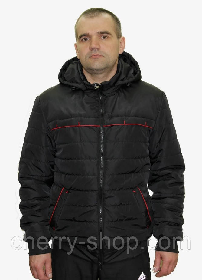 Демісезонна чоловіча куртка з капюшоном , розмір 48-58