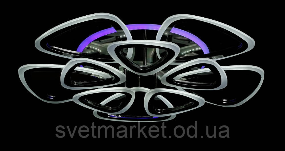 Велика стельова люстра LK109/5+5 LED (ZBK)