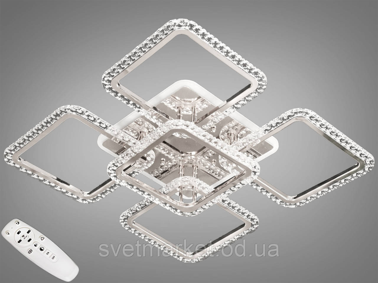 Стельова LED люстра з димером A8170/4+1HR LED 3color dimmer, фото 1