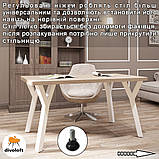 Стіл обідній, кухонний, для вітальні на металевих ногах “Уно-4” ТМ "Метал-Дизайн", фото 3