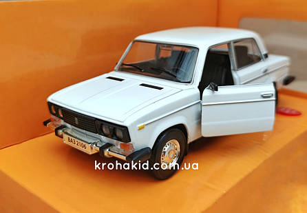 Металлическая машинка ВАЗ-2106 "Жигули Шестерка" "АВТОПРОМ" со светом и звуком размер 18*7 см масштаб 1:22, фото 1