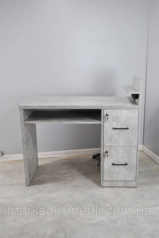 Большой Стол для Маникюра с Розеткой и Замками на Ящиках в Цвете ...