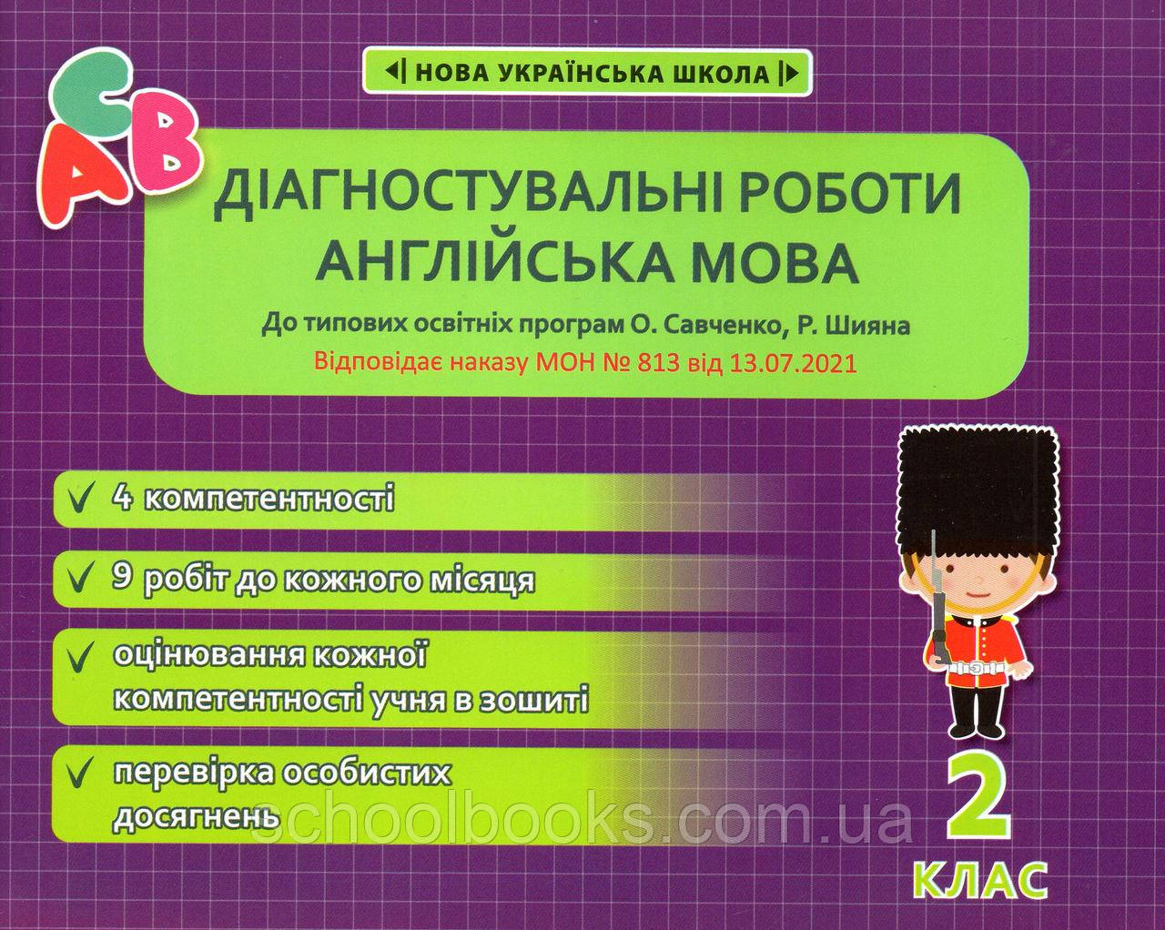 Діагностувальні роботи з англійської мова 2 клас. Тучина Н.В.