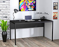 Прямой длинный письменный компьютерный стол лофт 140 см для ноутбука на металлокаркасе L-3p Loft design