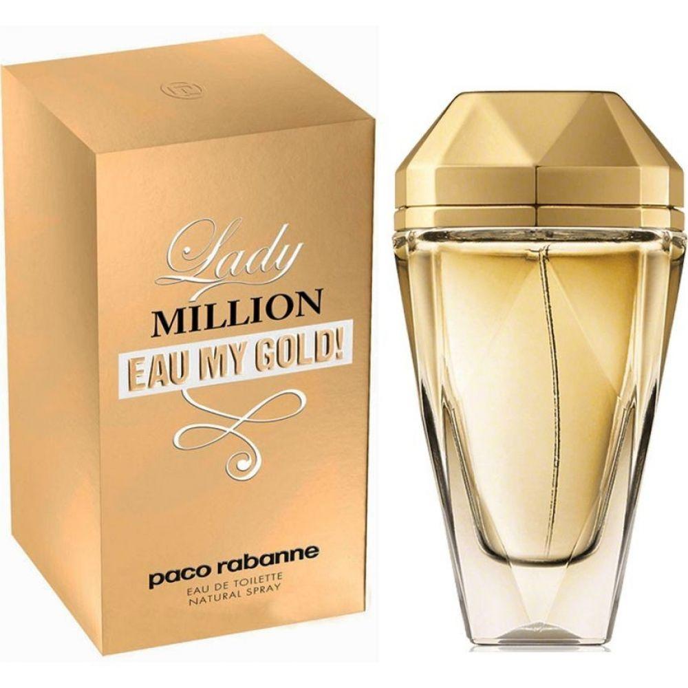 Туалетна вода Paco Rabanne Lady Million Eau My Gold для жінок - edt 80 ml, фото 1