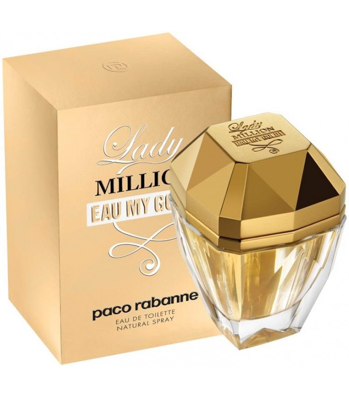 Туалетна вода Paco Rabanne Lady Million Eau My Gold для жінок - edt 50 ml, фото 1