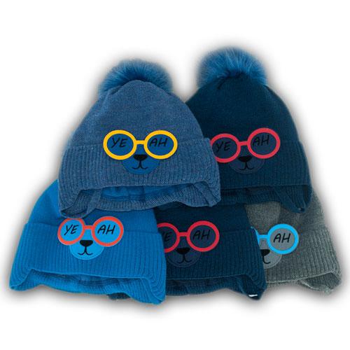 ОПТ Детский комплект - шапка и шарф (хомут) для мальчика, р. 46-48 (5шт/набор) - фото 5 - id-p1478858990