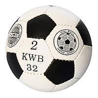 Мяч футбольный OFFICIAL размер № 2 мини 2502-20 детский мяч сшитый 2 слоя резина полиуретан 110 г для детей