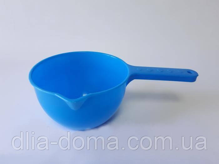 Ківш пластмасовий Вест 1,5 л, d 16,8 cm, L 29 cm, h 9,5 cm., фото 1