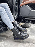 Женские демисезонные ботинки Dr. Martens JADON - черные (Женские демисезонные ботинки Доктор Мартинс - черные)