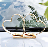 Весільні кільця на машину "Серця" класика (на магнітах), фото 2