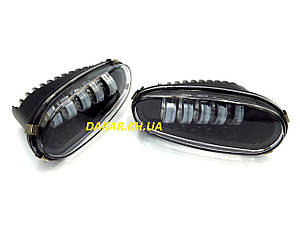 LED Daewoo Lanos Sens Фари протитуманні світлодіодні метал MRT Деу Ланос Сенс