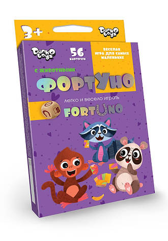Універсальна настільна гра для дітей Danko Toys ФортУно середня розважальна гра для дитини, фото 1