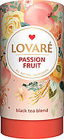 Чай Lovare Passion Fruit черный листовой цейлонский с ананасом и персиком 80 грамм в подарочной упаковке