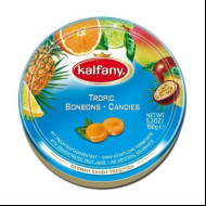 Льодяники Kalfany Tropic candies тропічні 150г, 10 шт/ящ