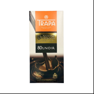 Шоколад  80г без цукру TRAPA 0% чорний 80% 15 шт/ящ