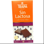 Шоколад  90г без лактози TRAPA 15 шт/ящ