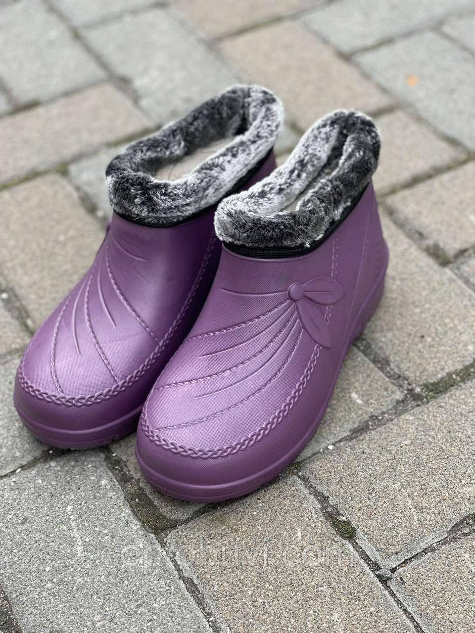 Калоші жіночі Крок на хутрі оптом