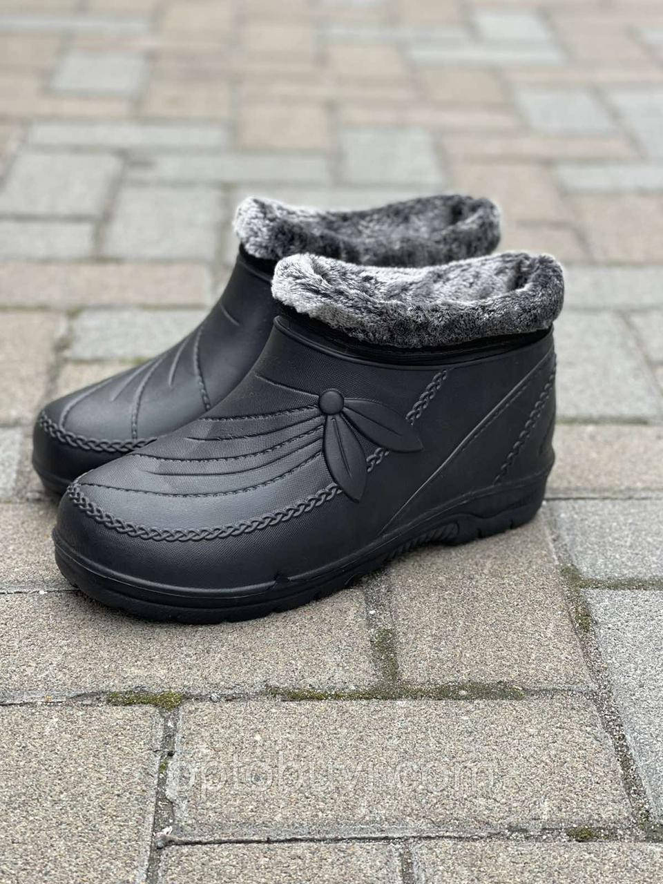 Калоші жіночі Крок на хутрі гуртом