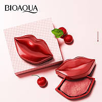 Тканевые патчи для губ с экстрактом вишни увлажняющие BIOAQUA Cherry Collagen Moisturizing Essence Lip Film