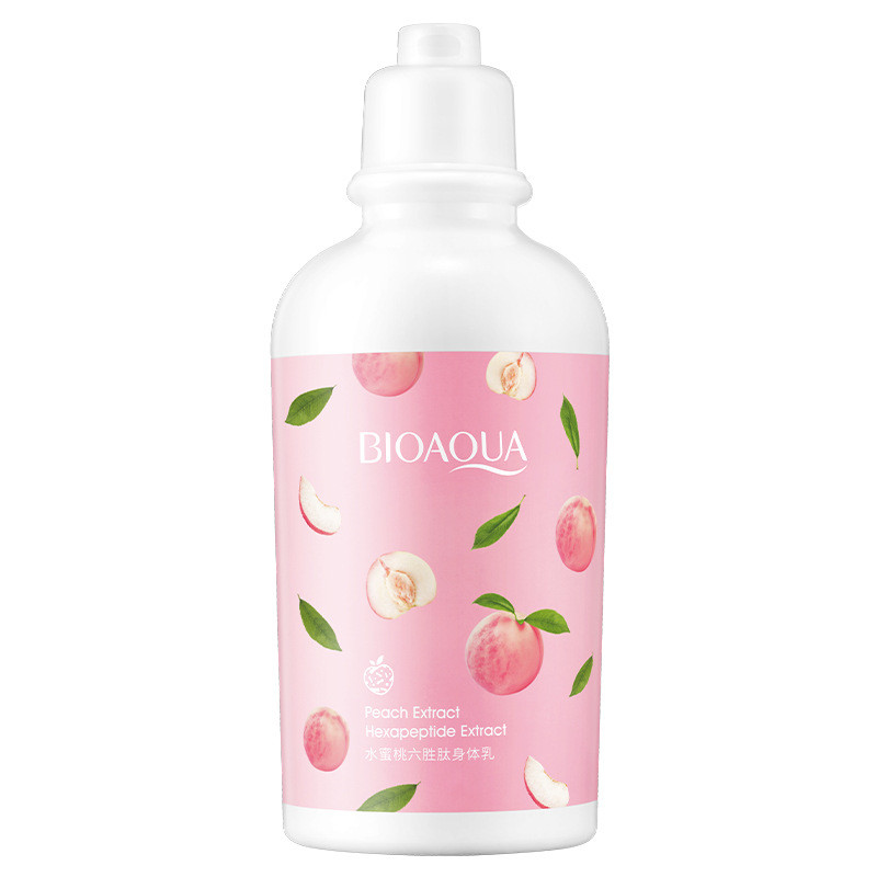 Відновлюючий лосьйон для тіла з персиком і лактобактеріями BIOAQUA Peach Extract Hexapeptide Extract