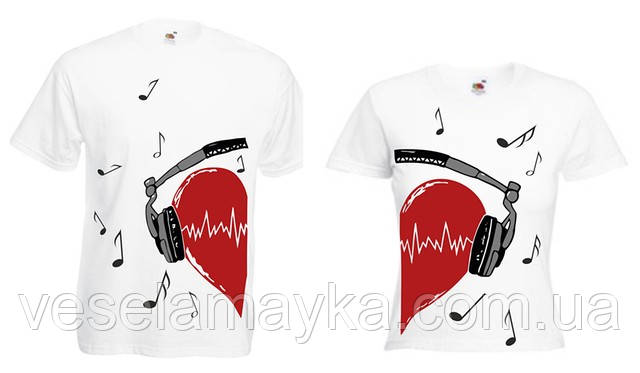 Парна футболка "Music Love", фото 1