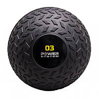 Мяч SlamBall для кроссфита и фитнеса Power System PS-4114 3 кг рифленыйalleg Качество