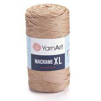 Macrame XL( макраме xl) 100% Polyester вага 250 м, довжина 130 ,гачок, спиці 7-8 ..в пачці 4 мотка