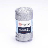 Турецкая пряжа для вязания ЯрнАрт Macrame XL( макраме xl) 149 серебро