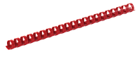 Пластикові пружини для палітурки, d 8мм, А4, 40 л., круглі, червоні, по 100 шт. в упаковці