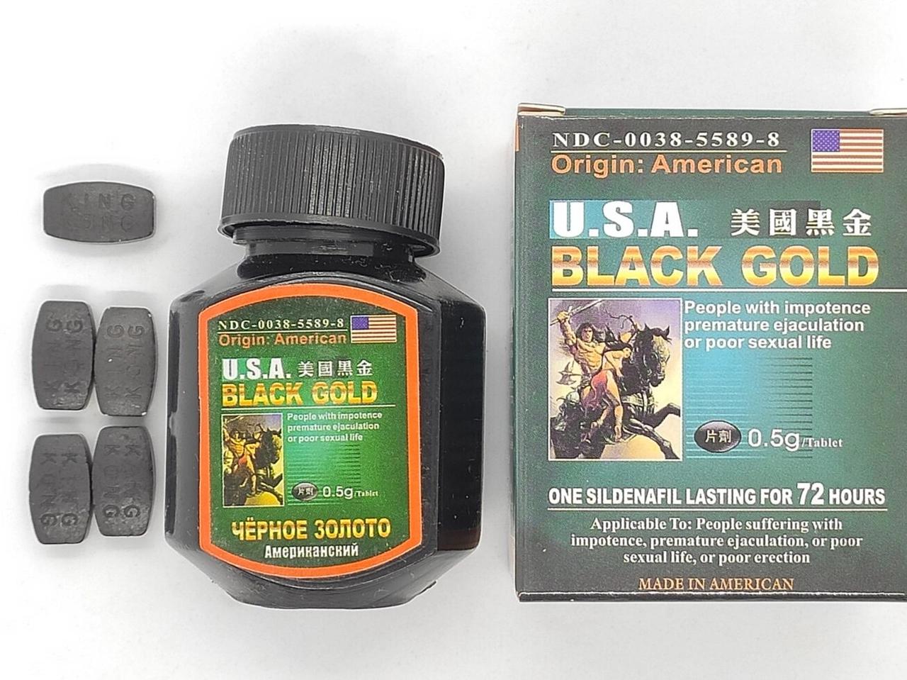 Чорне золото препарат для потенції 5 таблеток, фото 1