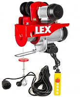 Тельфер з кареткою 400-800 кг LEX LXEH800TW+пульт управління+подовжувач 10 метрів